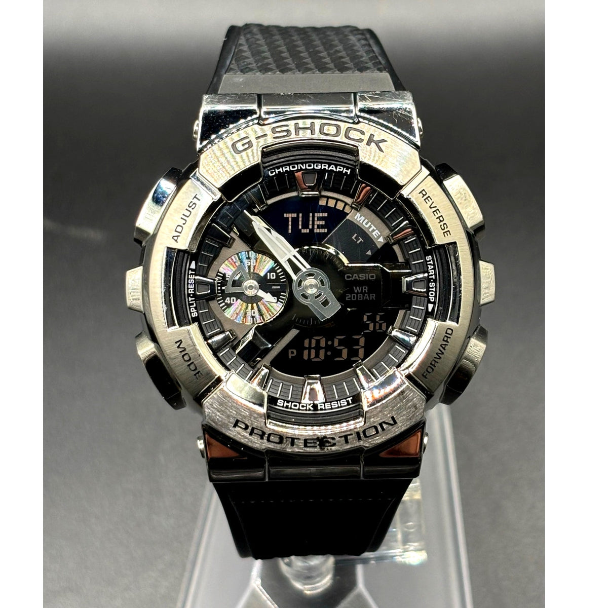 Casio G-Shock G-Steel GM110-1A Polished Metal Bezel Men’s Watch
