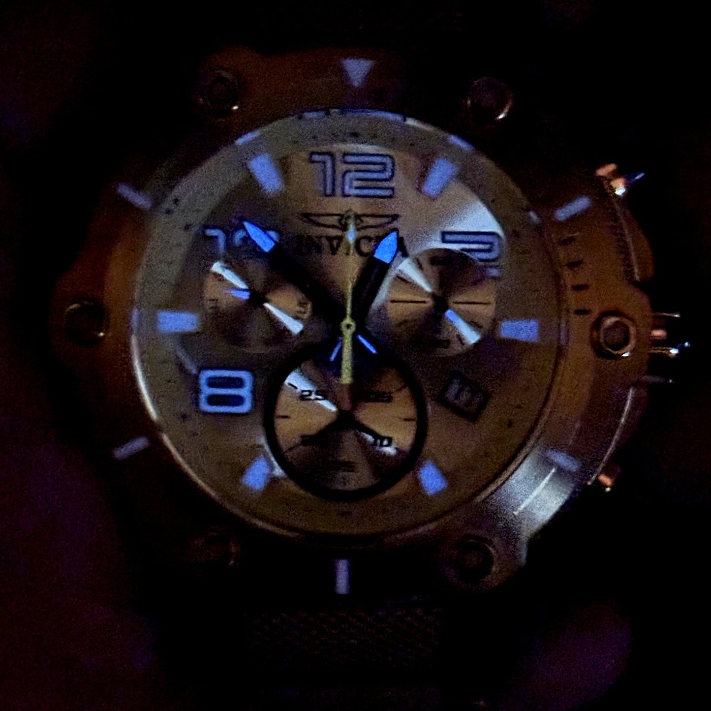 Invicta Speedway 19529 Men's Ion Gold Plated Chronograph Swiss Quartz 51mm Watch