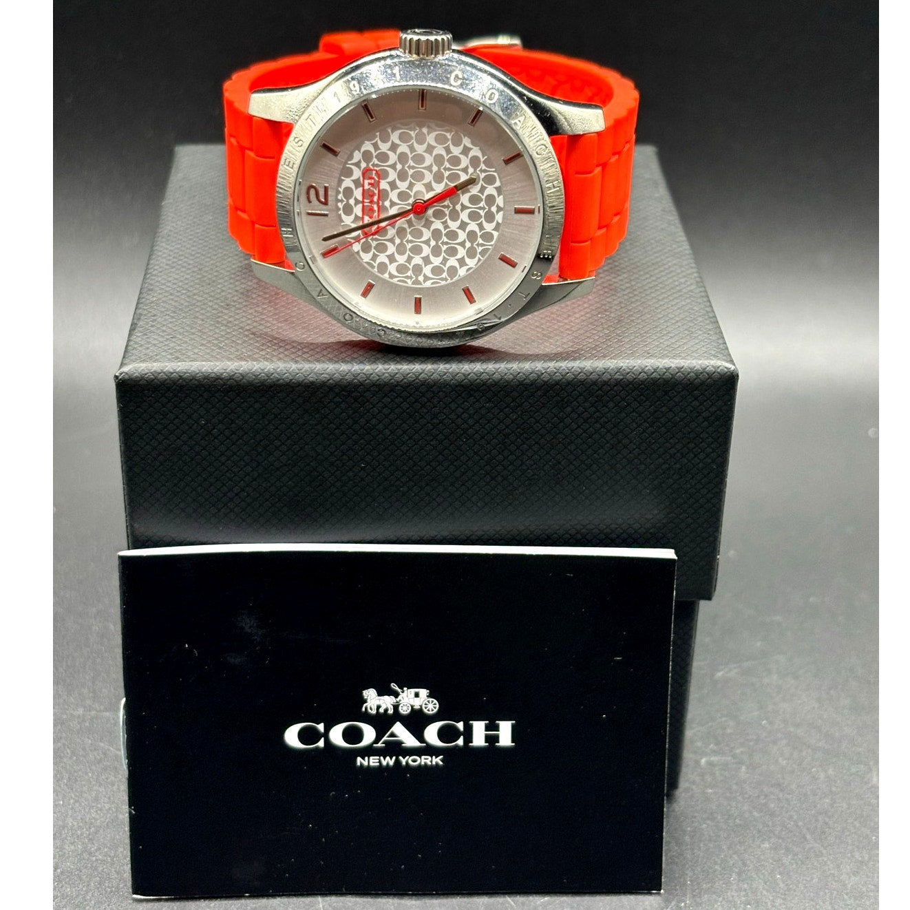 Coach Maddy CA.69.3.14.0706 Orange Silicone 41mm Quartz Women's Watch