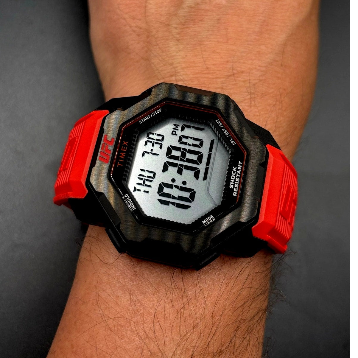 Timex UFC Knockout TW2V88200JR Red Digital 48mm Watch NIB