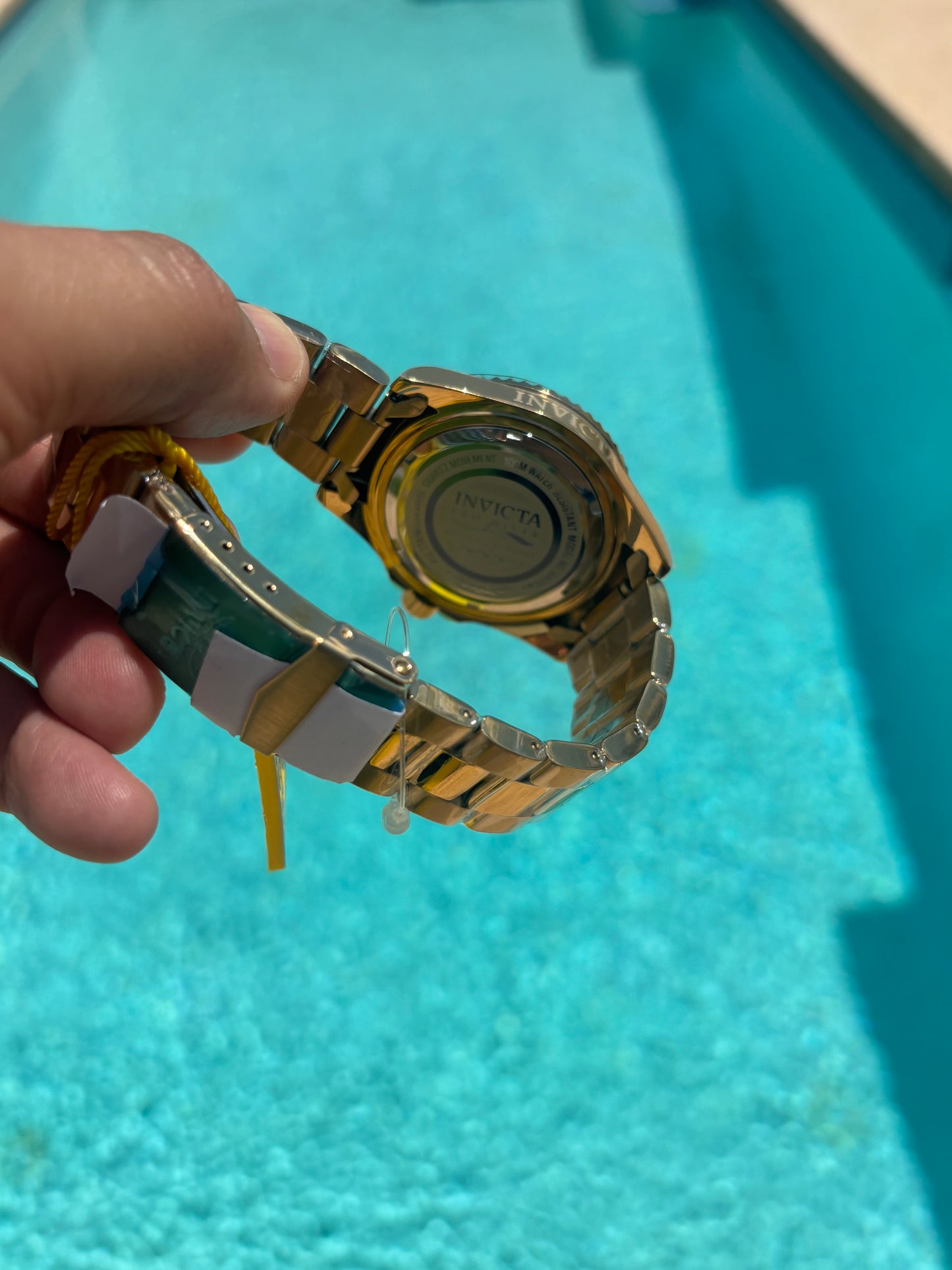 Invicta Pro Diver Men’s Watch – 43mm, Gold-Tone Stainless Steel, Black Dial (30026)