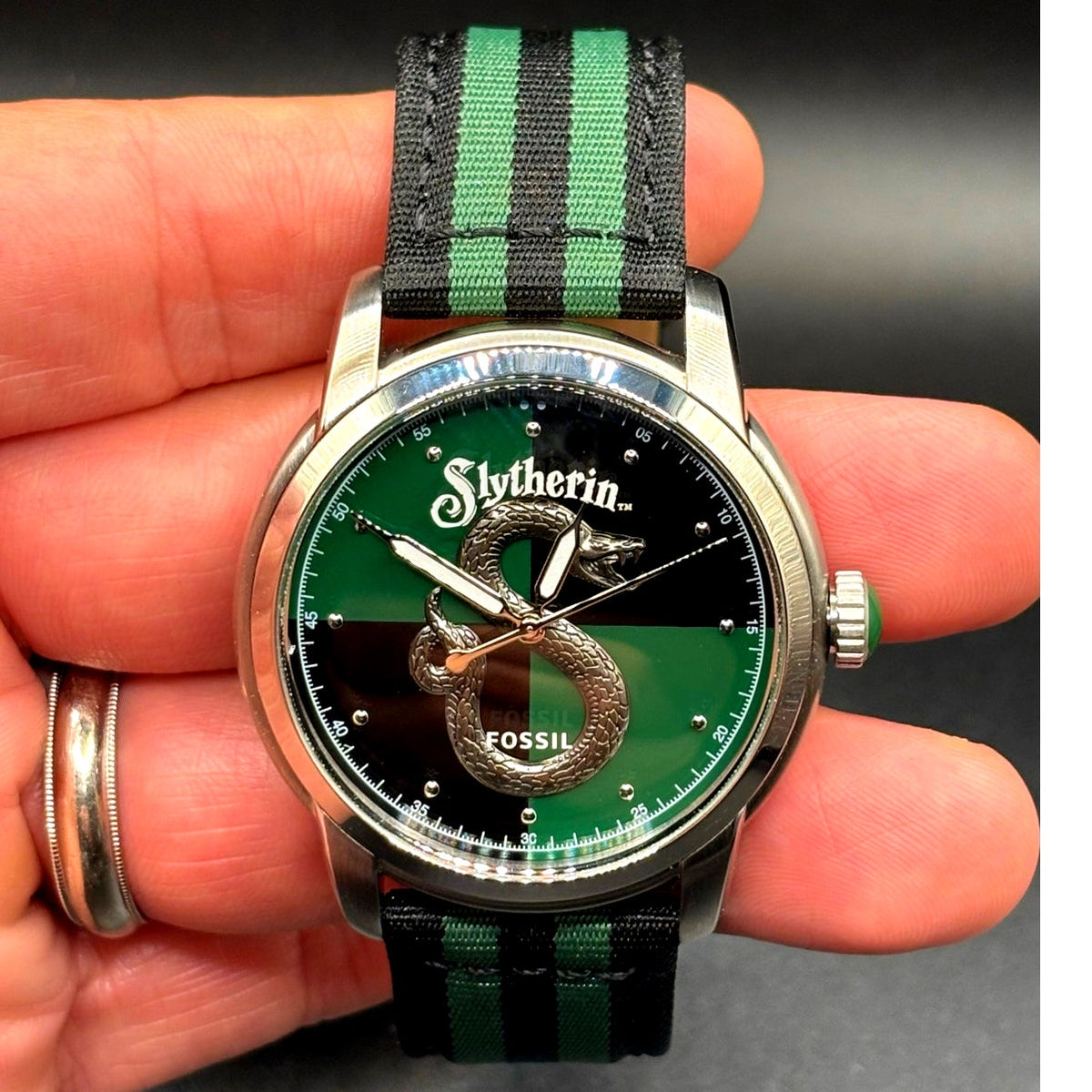 Fossil x Harry Potter Slytherin LE1161 Limited Edition 40mm Watch NIBWT