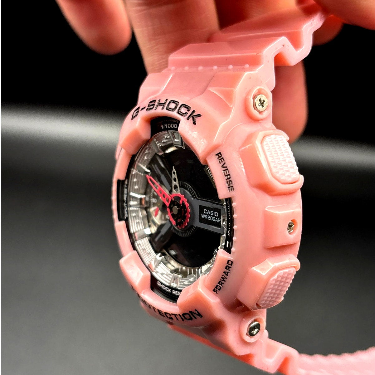 Casio G-Shock GMAS-110MP-4A2 Women’s Pink Analog Digital Watch NIBWT