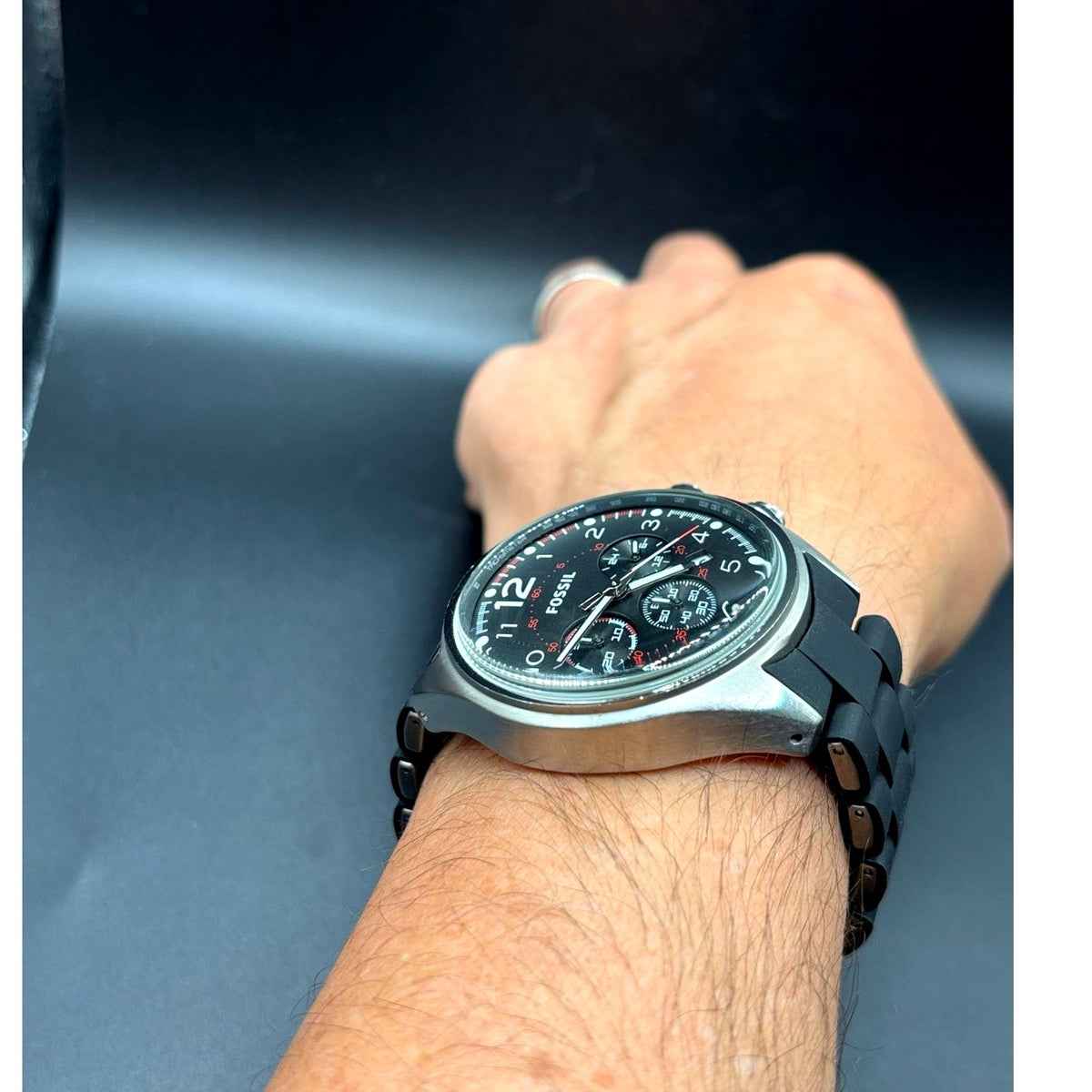 Fossil Flight CH2697 Chronograph Black Dial 46mm Men’s Watch