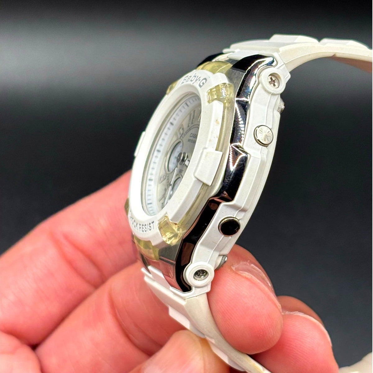 Casio Baby-G BGA110-7B Analog Digital White Women’s Watch Discontinued