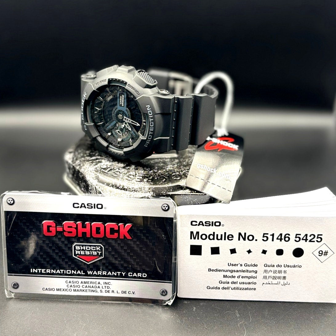 Casio G Shock GA110-1B Black Analog Digital 200M Shock Resistant Men’s Watch NIB