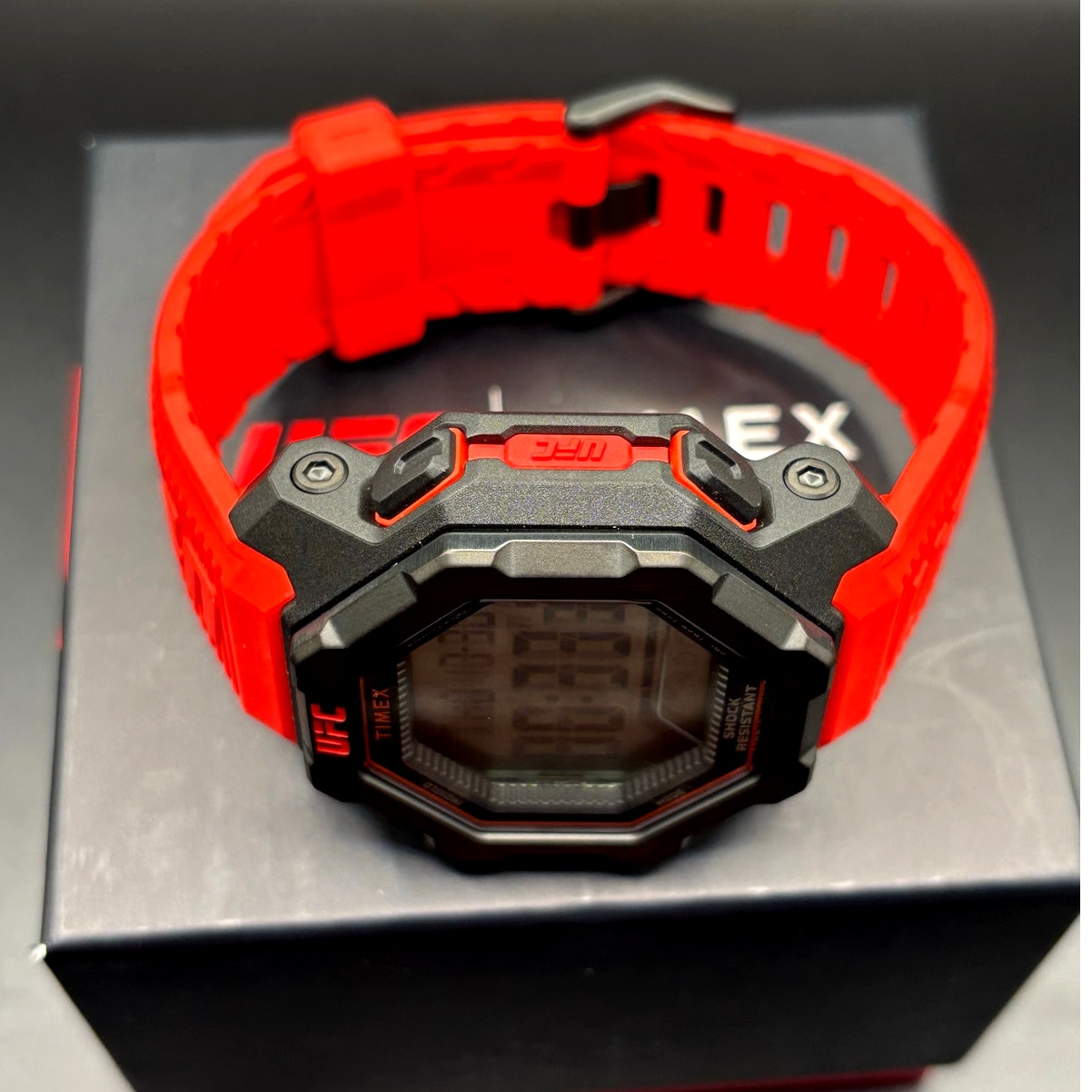 Timex UFC Knockout TW2V88200JR Red Digital 48mm Watch NIB