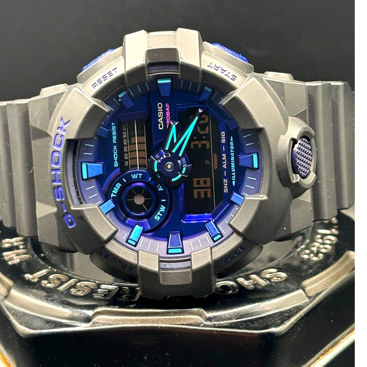 Casio G-Shock GA700VB-1A Virtual Blue Analog Digital Men’s Watch