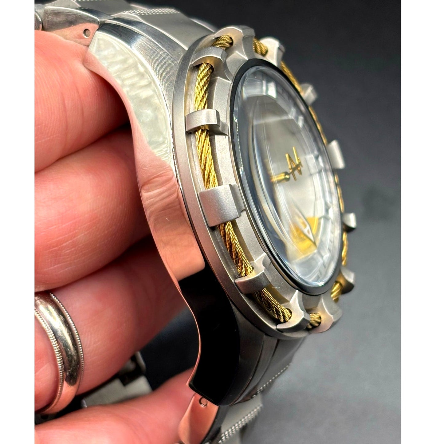 Invicta Reserve Bolt 1578 Swiss Made Retrograde Day 50mm Steel Watch Case