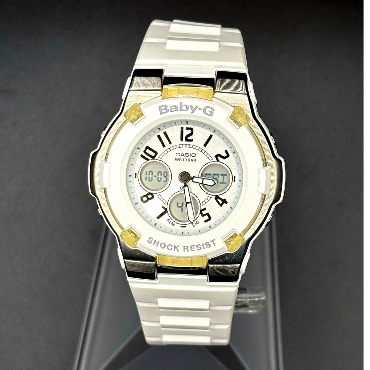 Casio Baby-G BGA110-7B Analog Digital White Women’s Watch Discontinued