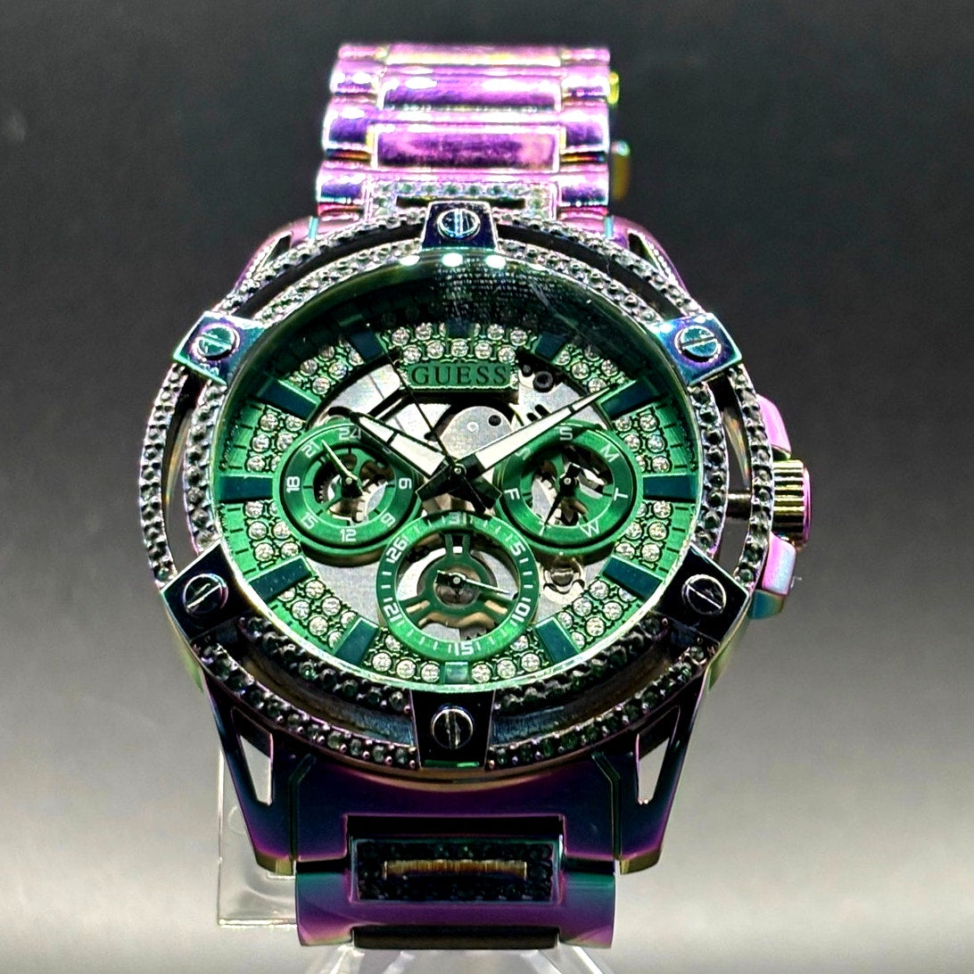 GUESS GW0497G3 Men's Iridescent Multifunction 48mm Watch