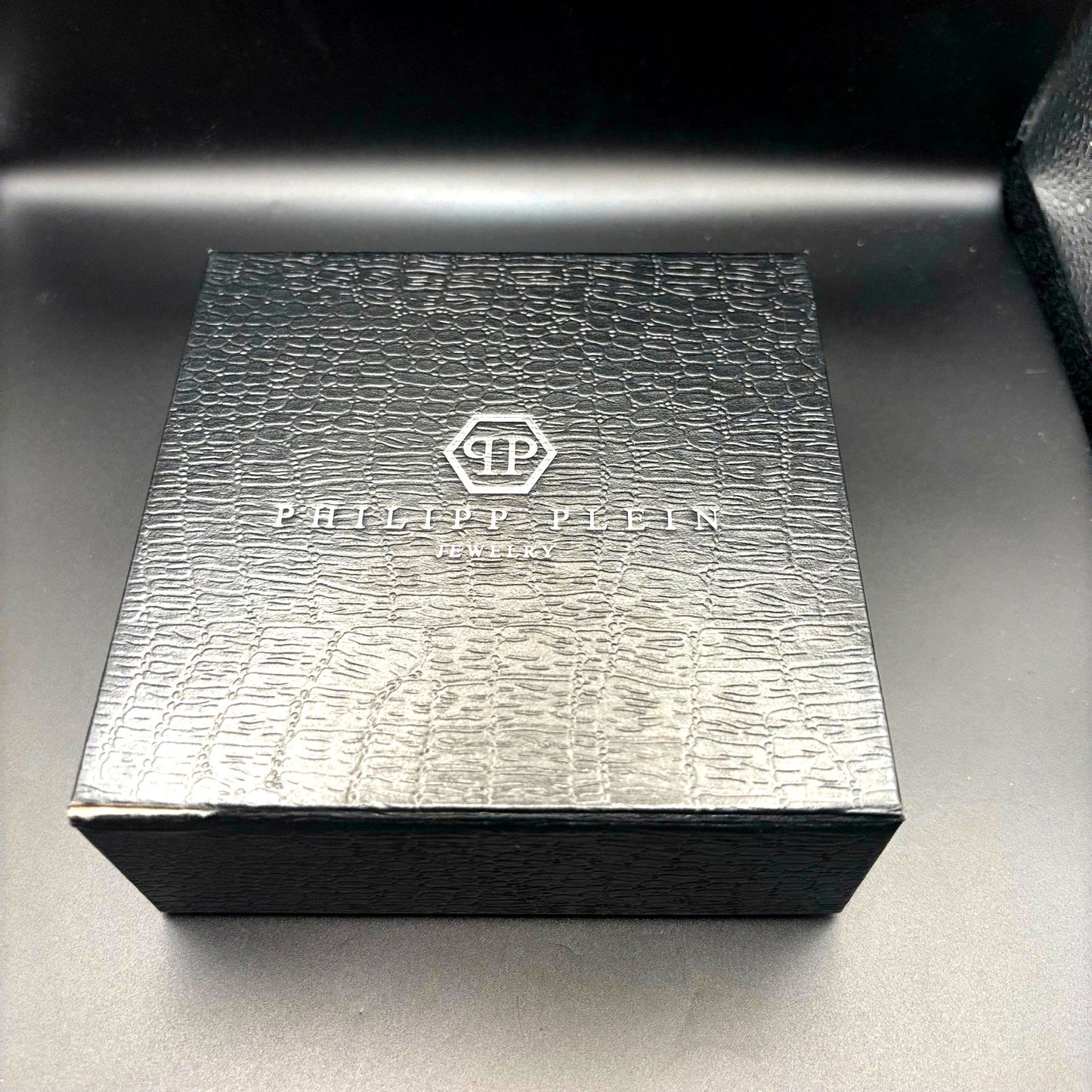 Philipp Plein PJ7AA17BL Mens Black Stainless Steel Hexagon Bracelet NIBWT