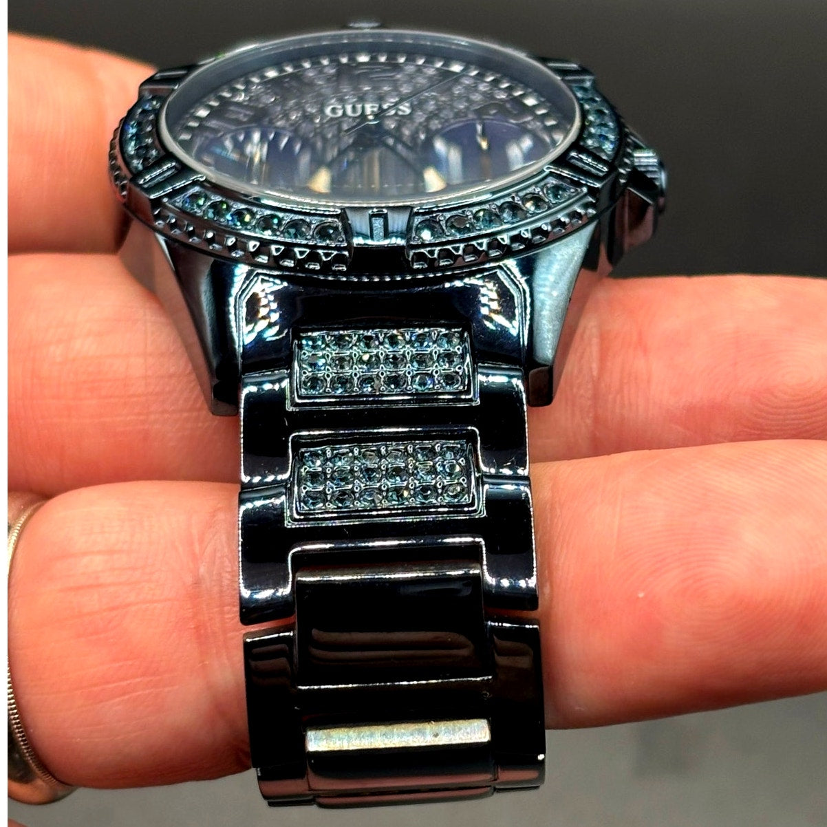 GUESS Lady Frontier GW0044L2 Blue Crystal Multifunction Women's Watch