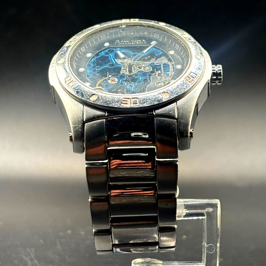 Armitron 20/4406SV Men’s Automatic Skeleton Watch 44mm Stainless Steel