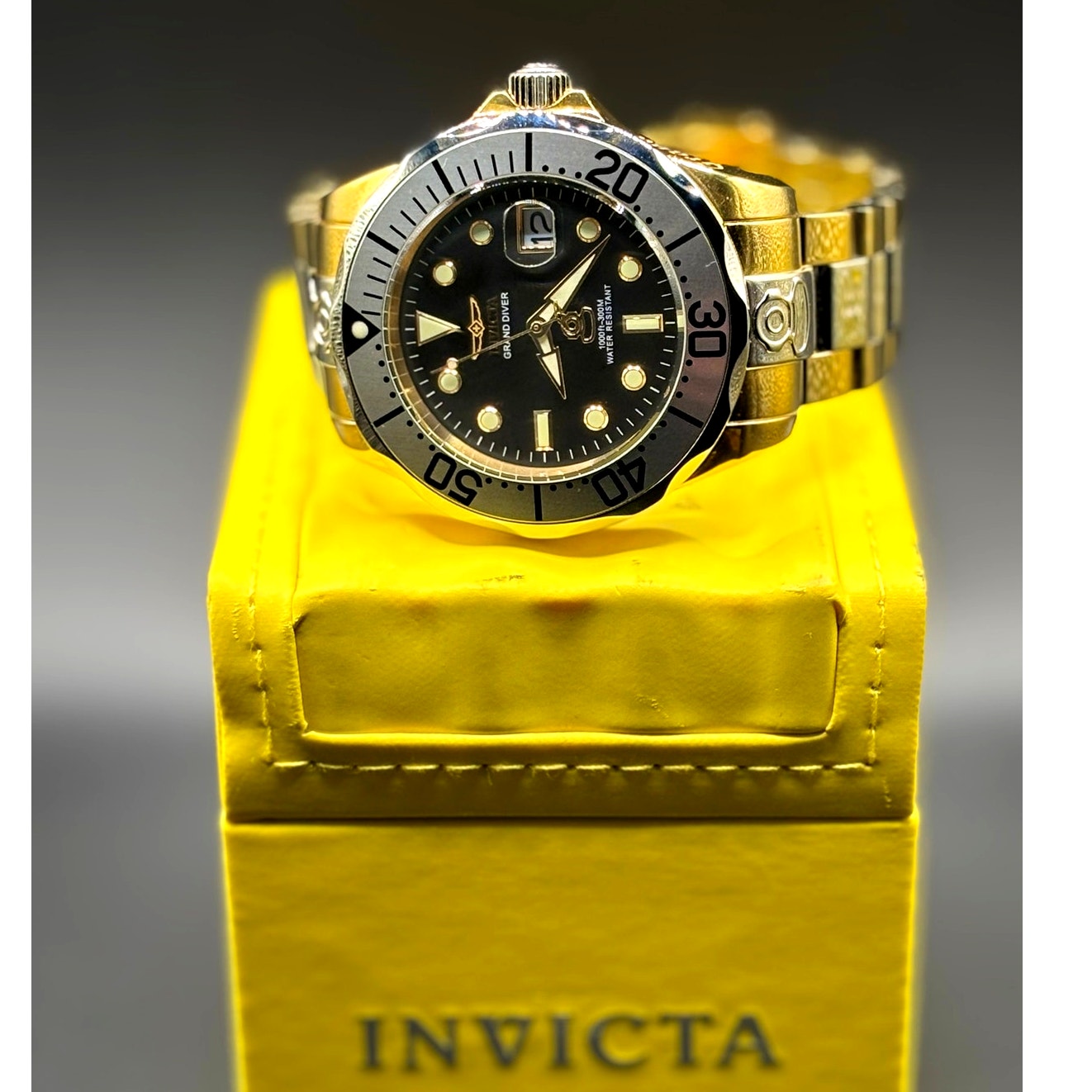 Invicta 16034 Grand Diver Automatic Two Tone Stainless Steel Men's 47mm Watch