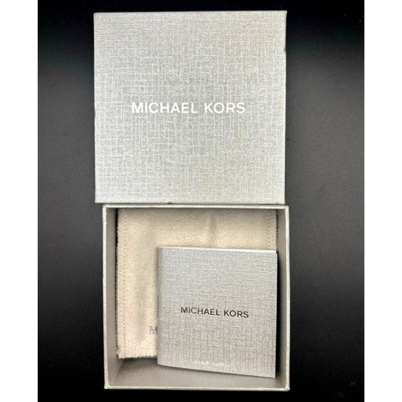 Michael Kors Astor Link Bracelet & Necklace Set Silver Tone Womens Jewelry NIBWT