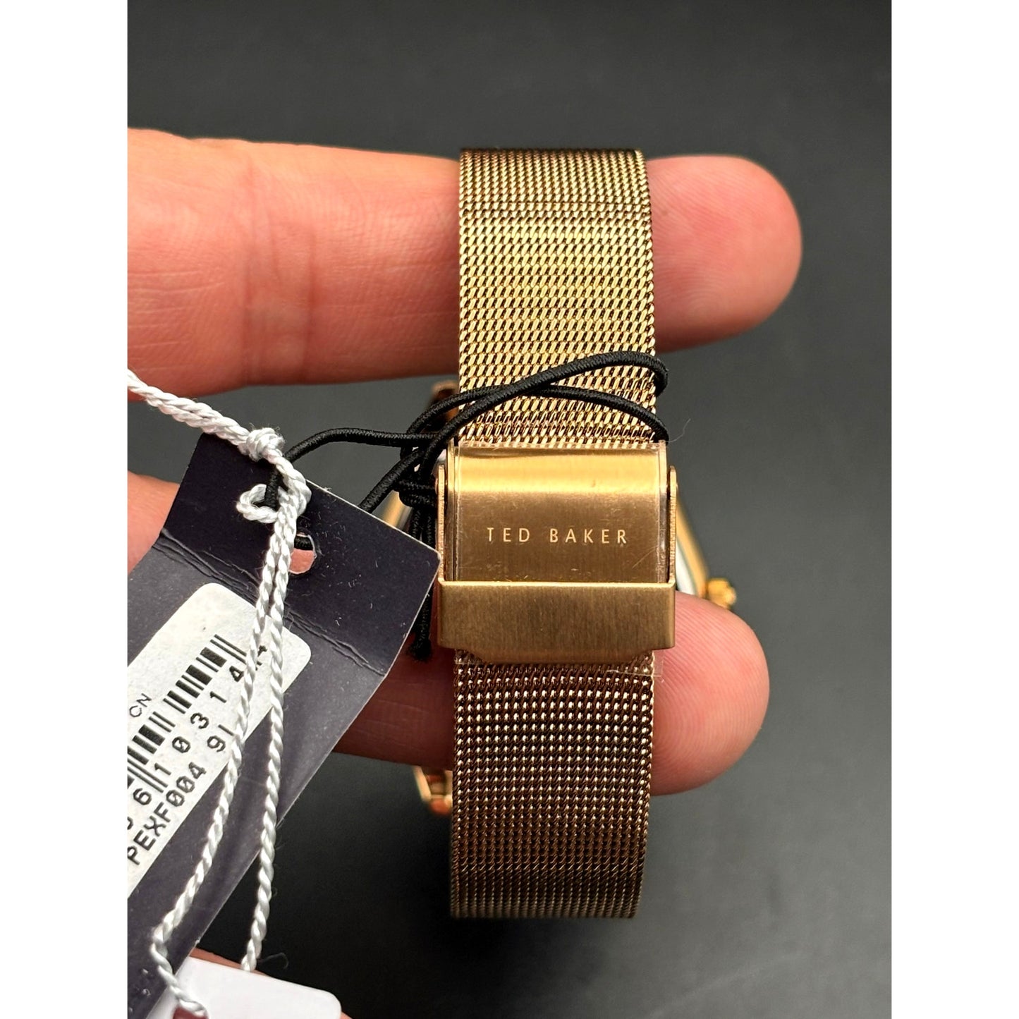Ted Baker Exter BKPEXF004 Women's 36mm Rose Gold Mesh Swarovski Watch NIBWT