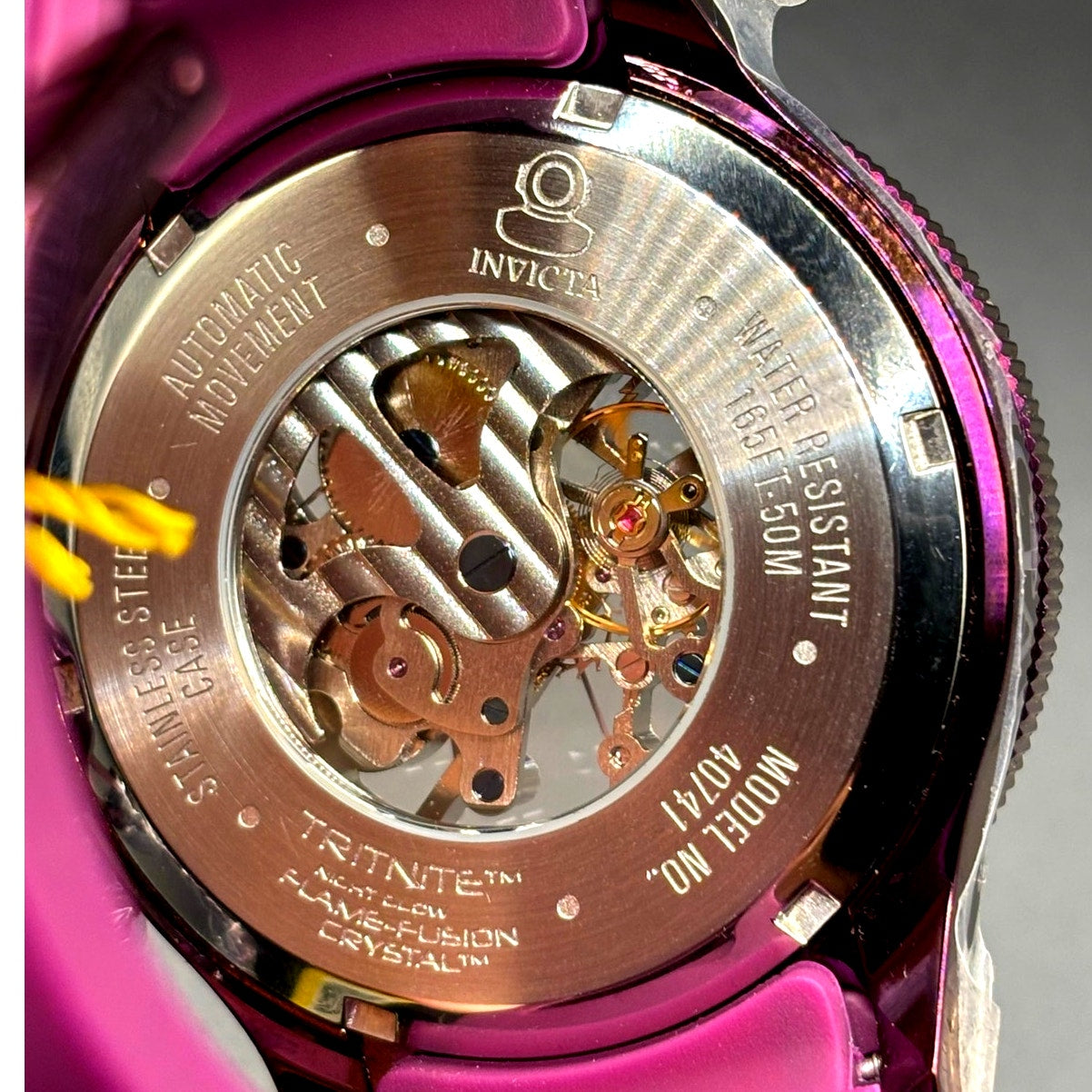 Invicta Pro Diver 40741 Automatic Skeleton Purple 51mm NIBWT