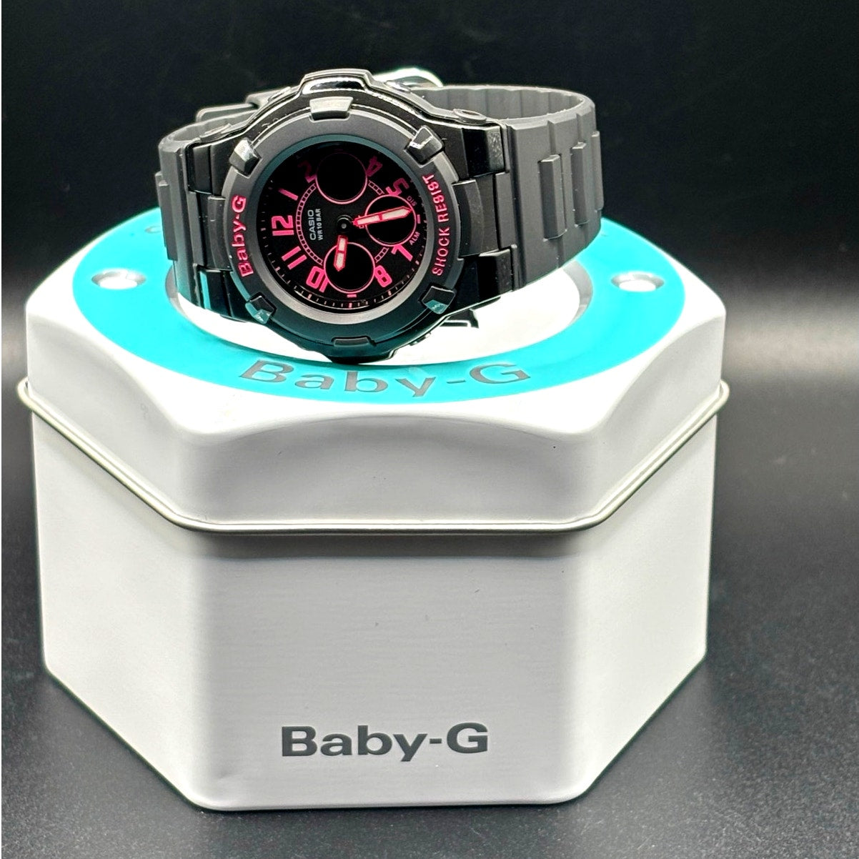 Casio Baby-G BGA-117-1B1 Black Pink Ana-Digi Women's Watch