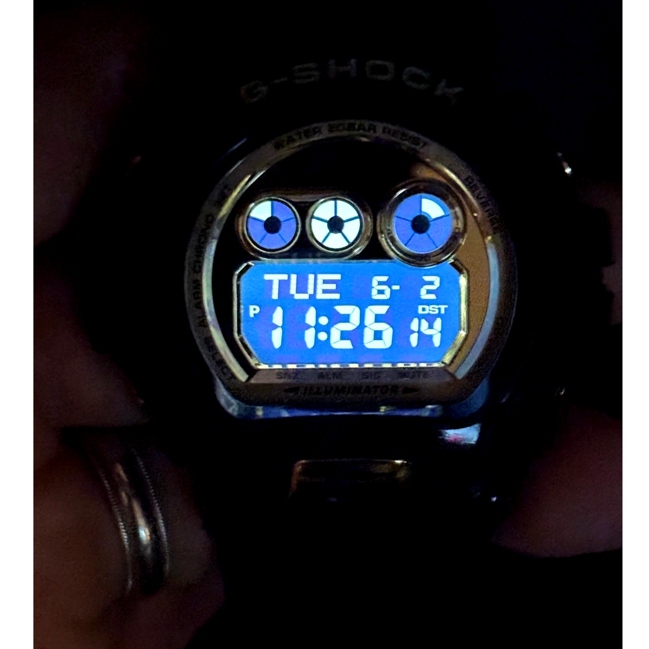 Casio G-Shock GD-X6900FB-1 Black Gold Mirror Dial XL Watch Full Set NIB