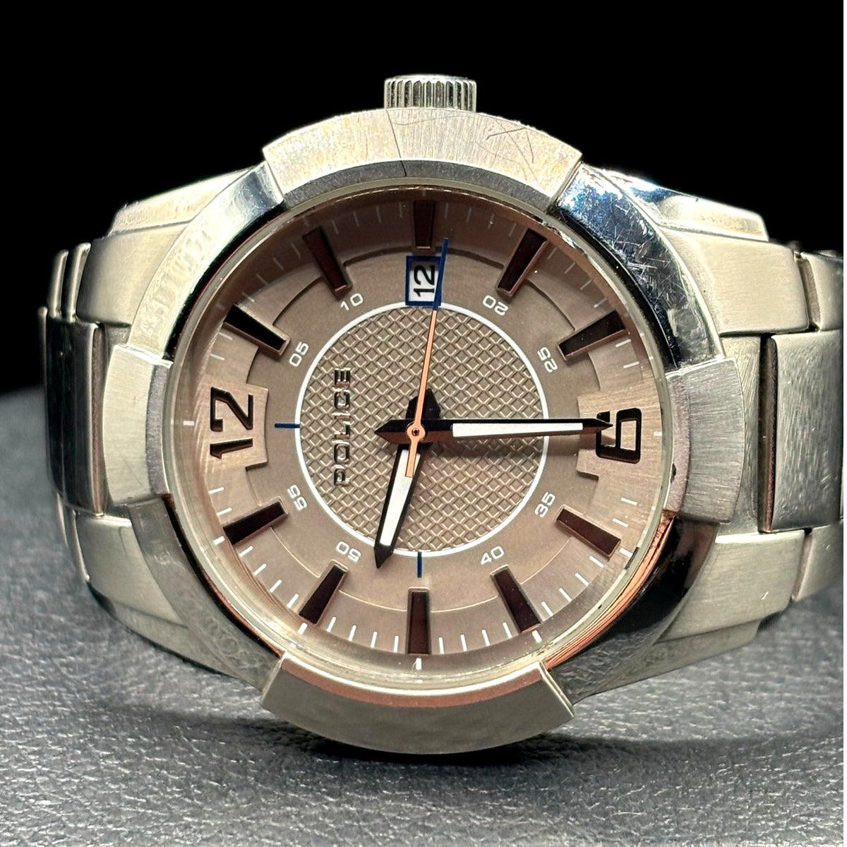 Police Sincere 12547J Silver Men's Watch 44mm