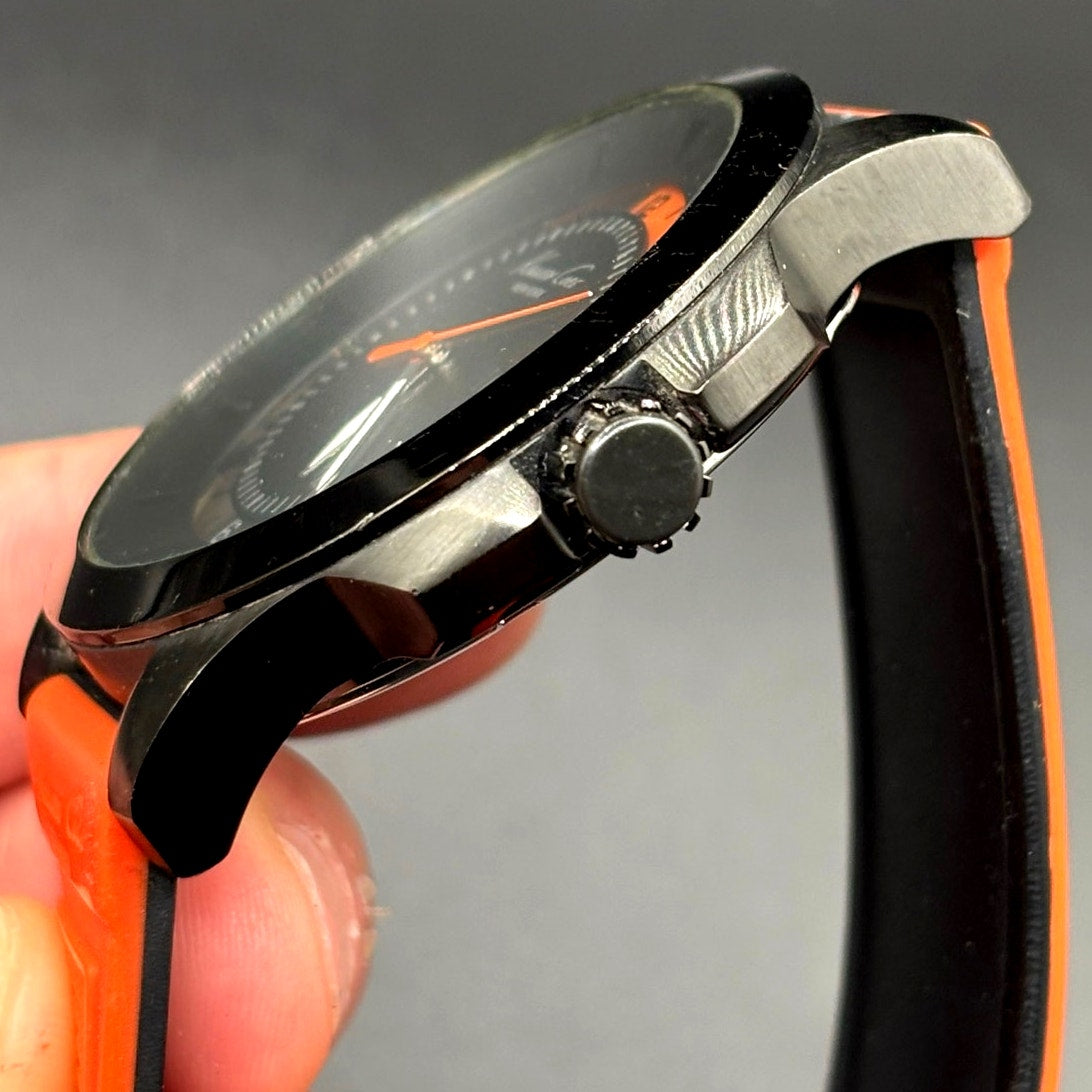 Kenneth Cole New York Transparency Dial Orange Silicone 45mm Men’s Watch