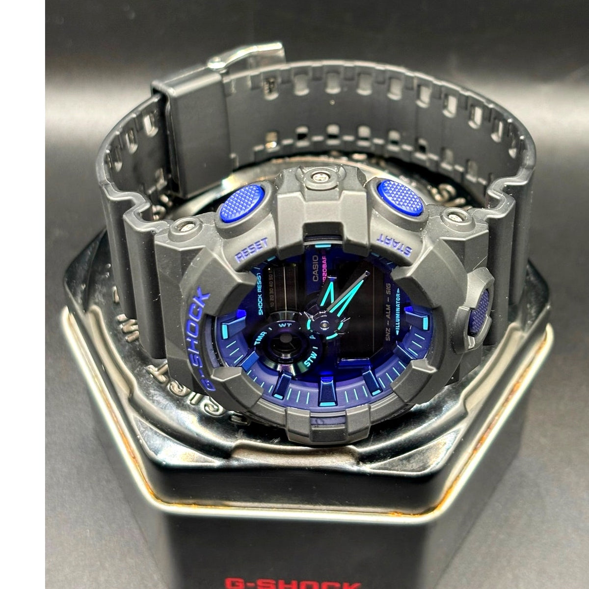 Casio G-Shock GA700VB-1A Virtual Blue Analog Digital Men’s Watch