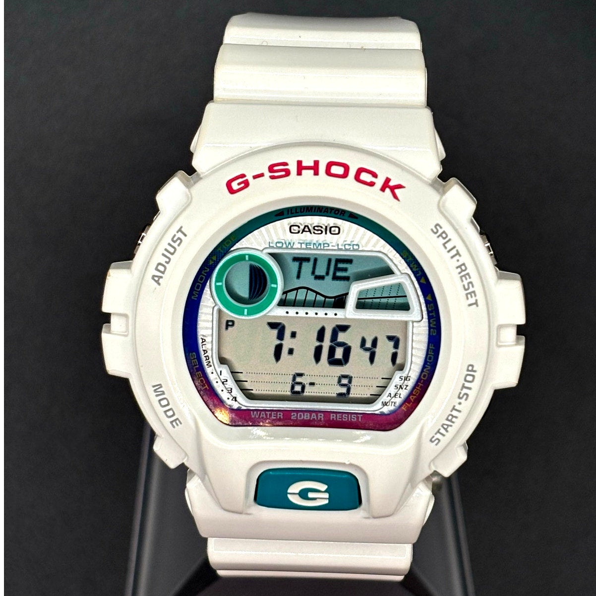 Casio G-Shock GLX-6900-7 G-LIDE White Surf Watch Tide Moon Graph