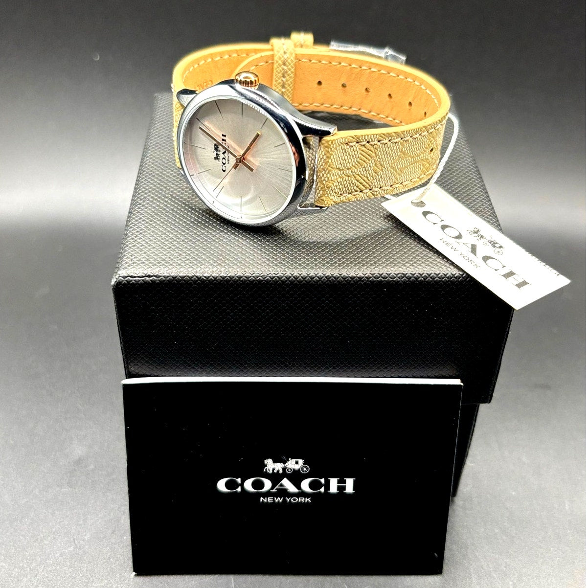 Coach Ruby 14503798 Women’s Watch Signature Jacquard Strap NIBWT Box