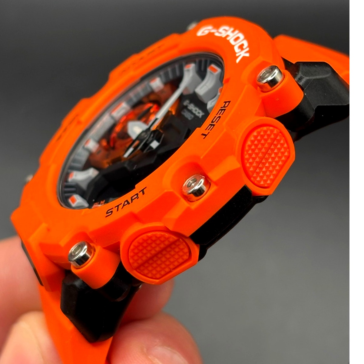 Casio G-Shock GA-2200M-4A Carbon Core Guard Orange Analog Digital Watch