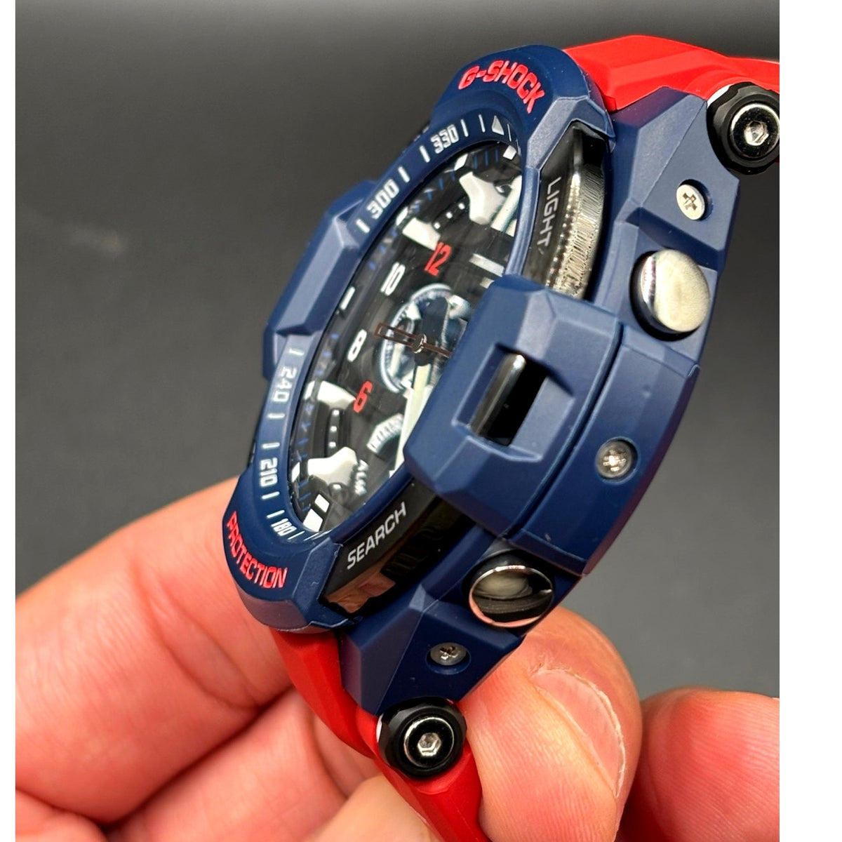 Casio G-Shock Gravitymaster GA-1100-2A Twin Sensor Blue Red Watch
