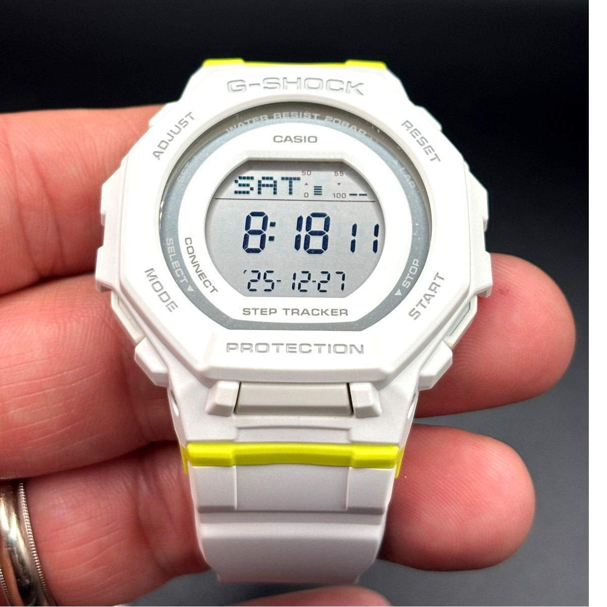 Casio G-Shock GMDB300SC-7 Women’s White G-Squad Step Tracker Watch NIBWT