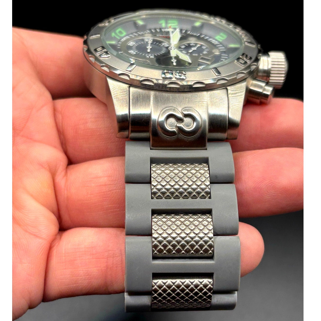 Invicta Corduba 6675 Chronograph 52mm Steel Polyurethane Grey Dial Men's Watch