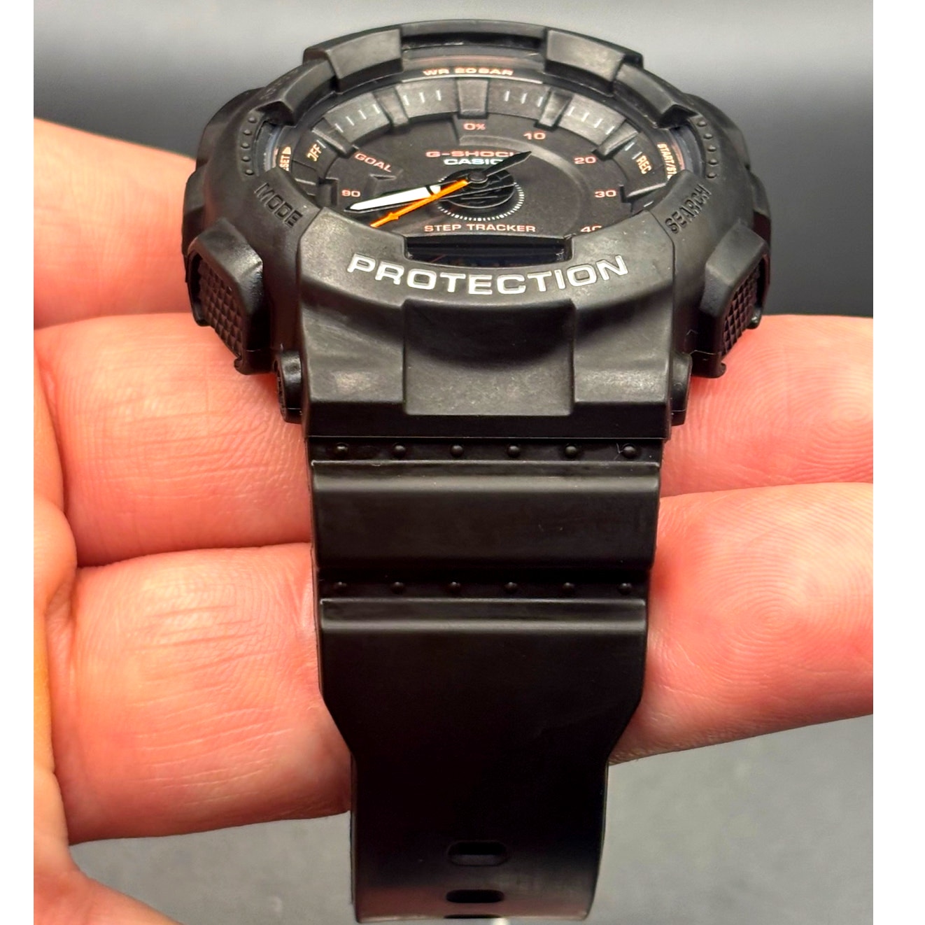 Casio G-Shock GMAS130VC-1A Unisex Black Analog Digital Step Tracker Watch NIBWT