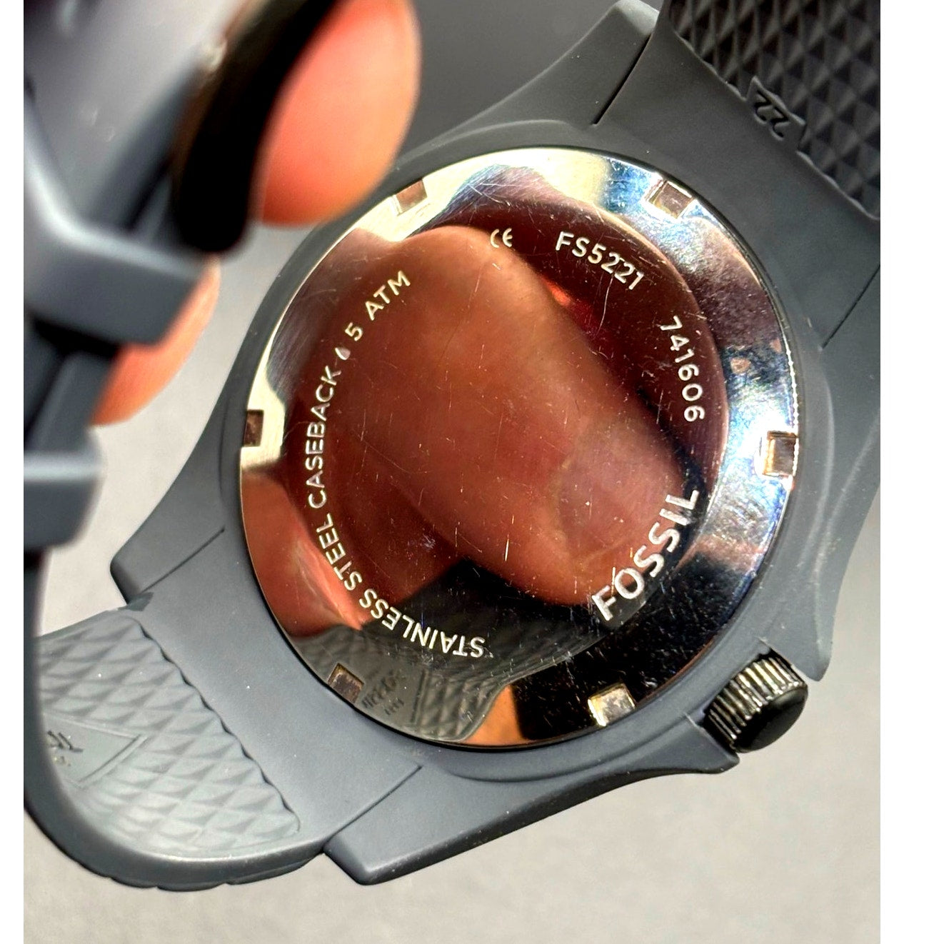 Fossil FS5221 Poptastic Sport Gray Dial Silicone Strap Multifunction Watch