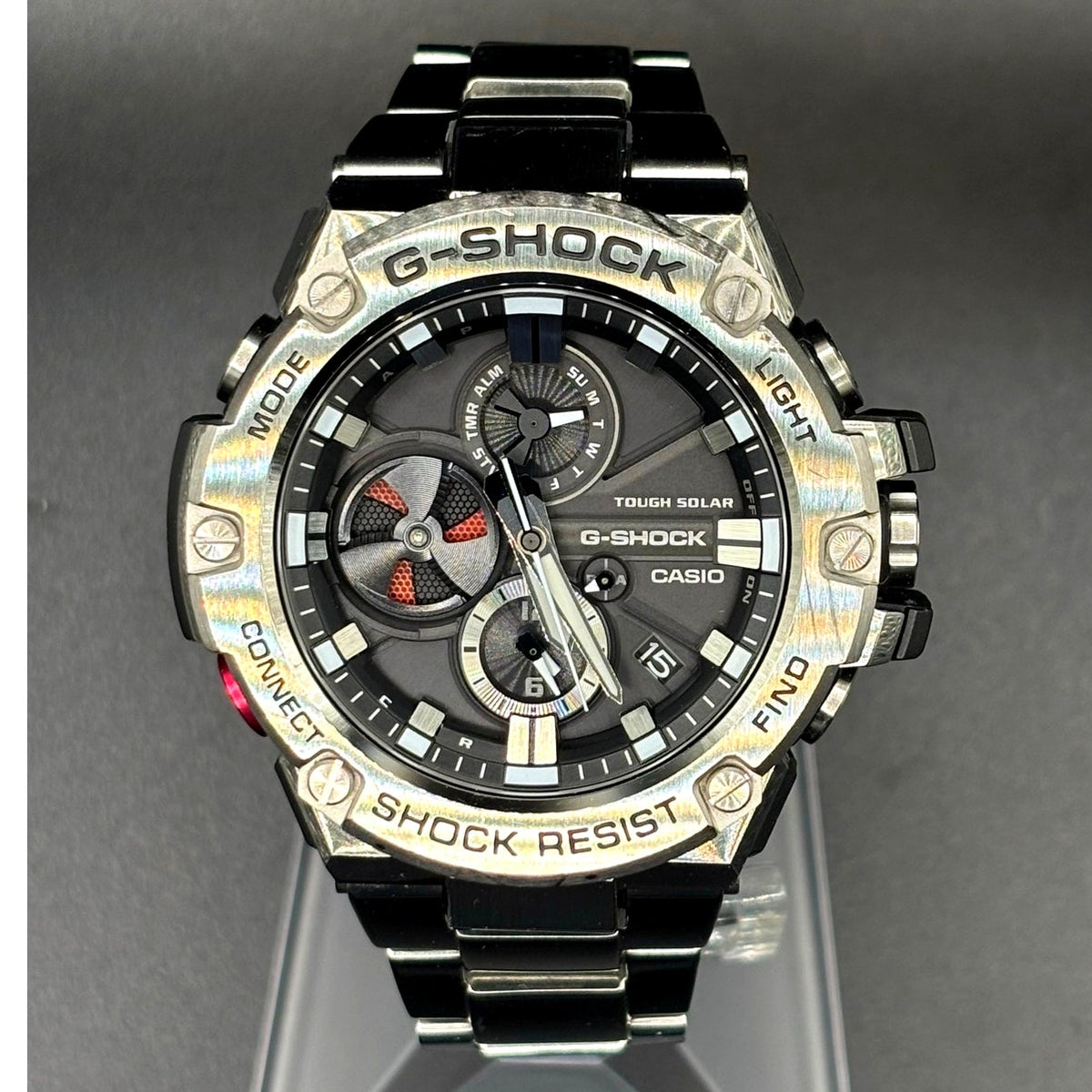 Casio G-Shock G-Steel GST-B100D-1A Tough Solar Bluetooth 200M Steel 53mm Watch