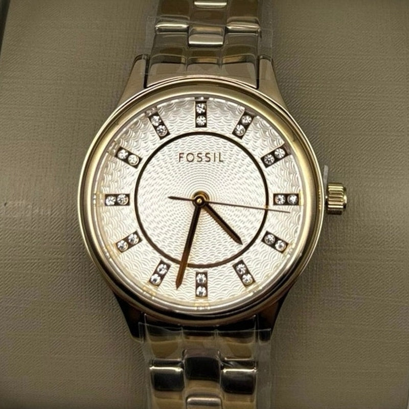 Fossil BQ3916 Women’s Modern Sophisticate 30mm Gold-Tone Stainless Steel – NWBT