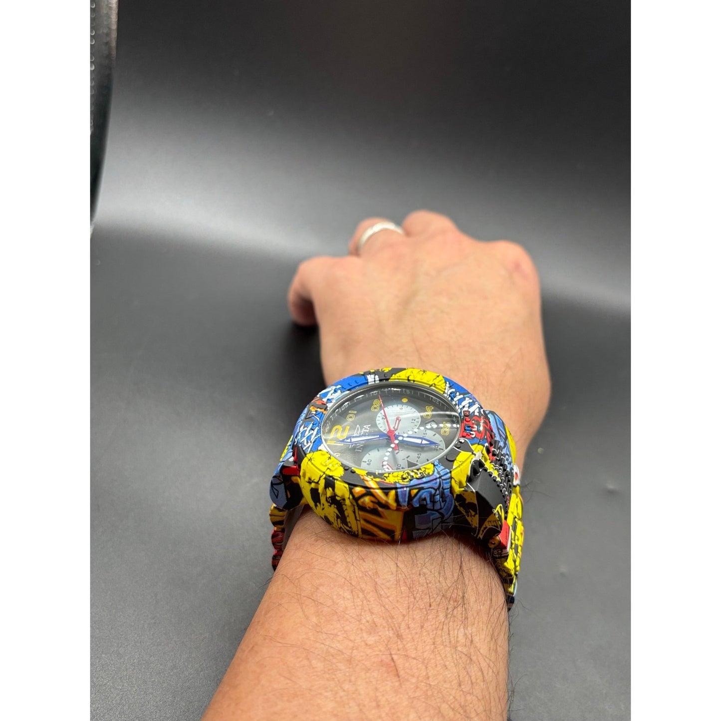Invicta 36774 Zager Exclusive Graffiti Hydroplated 52mm Chronograph NIB