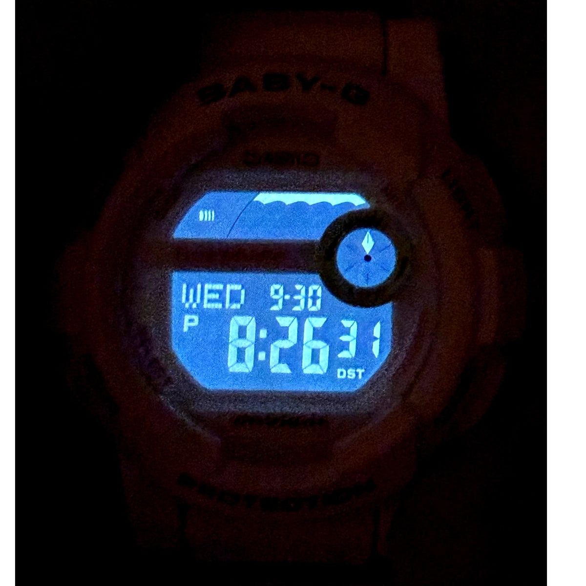 Casio Baby-G G-Lide BGD-180FB-7 White Tide Graph Digital Watch 100M