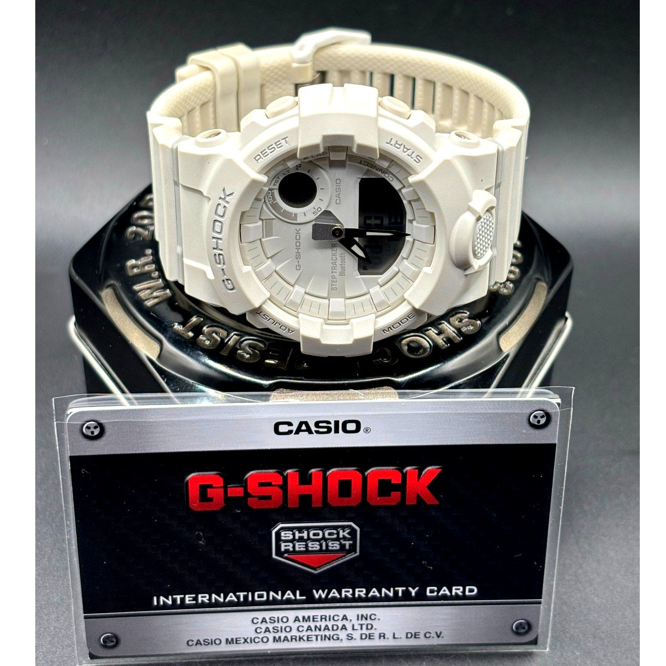 Casio G-Shock GBA800-7A Step Tracker Bluetooth White Unisex Watch NIB