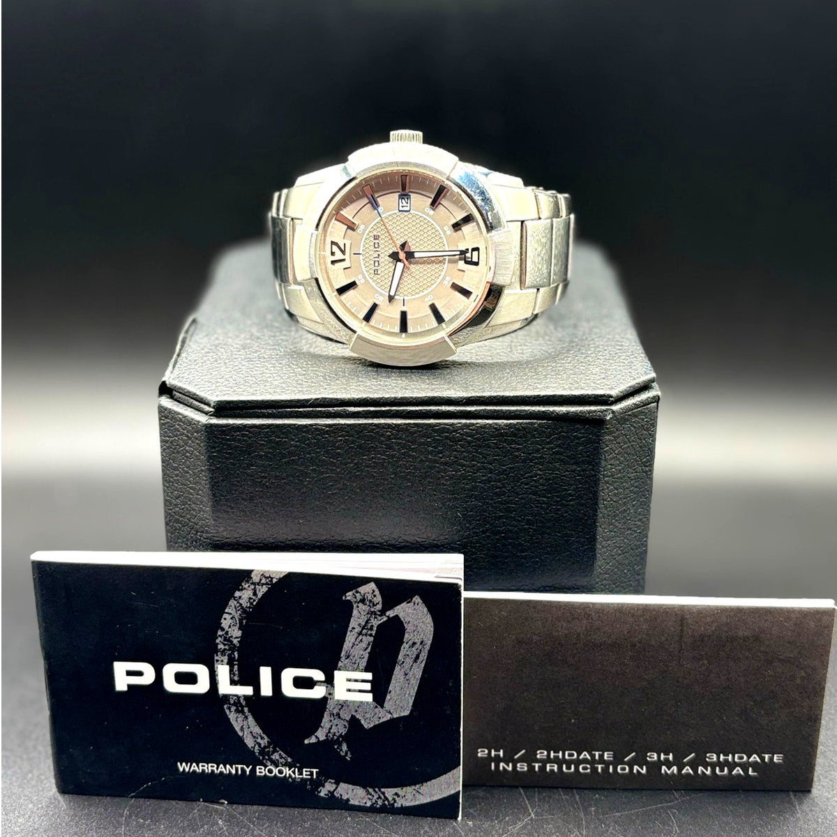 Police Sincere 12547J Silver Men's Watch 44mm