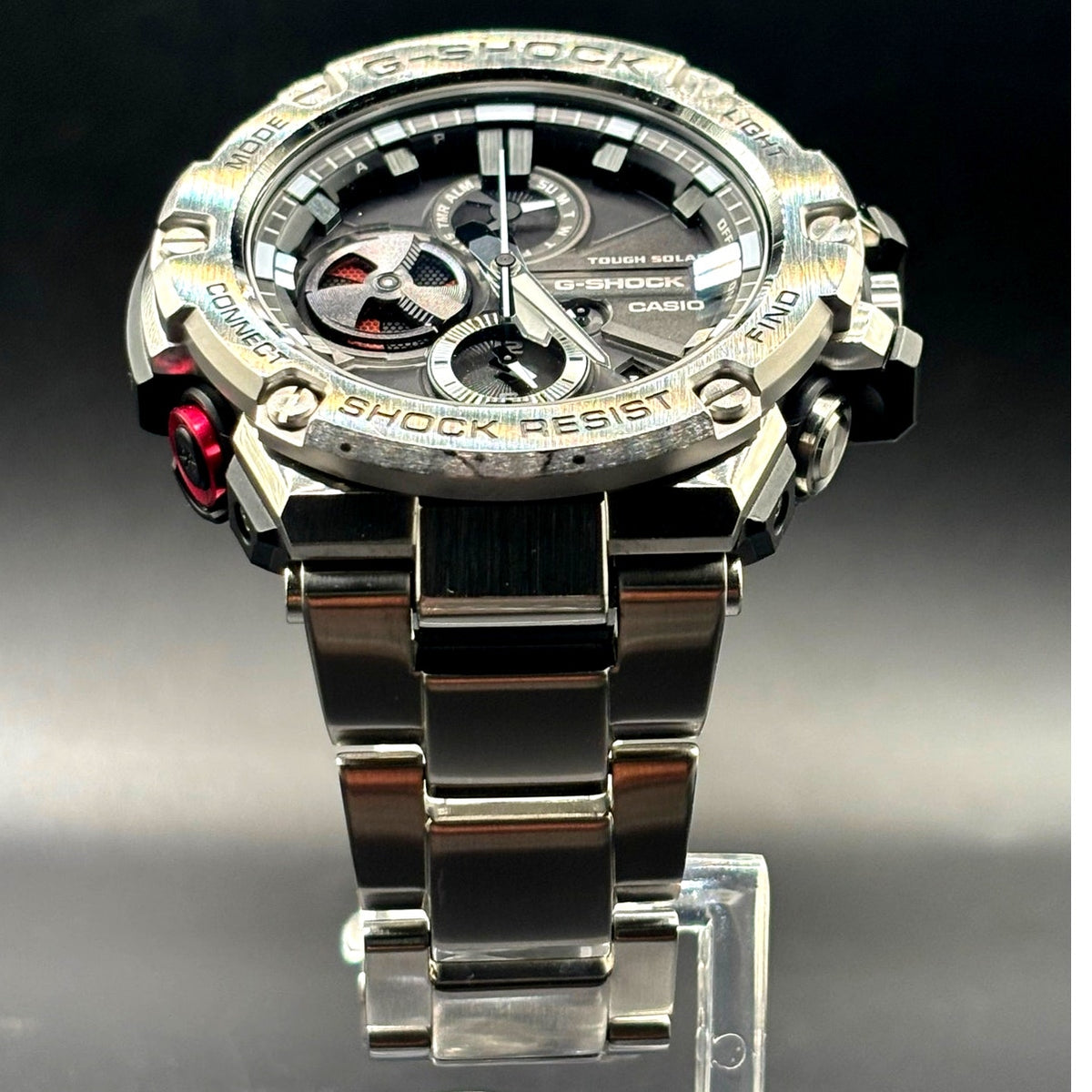 Casio G-Shock G-Steel GST-B100D-1A Tough Solar Bluetooth 200M Steel 53mm Watch