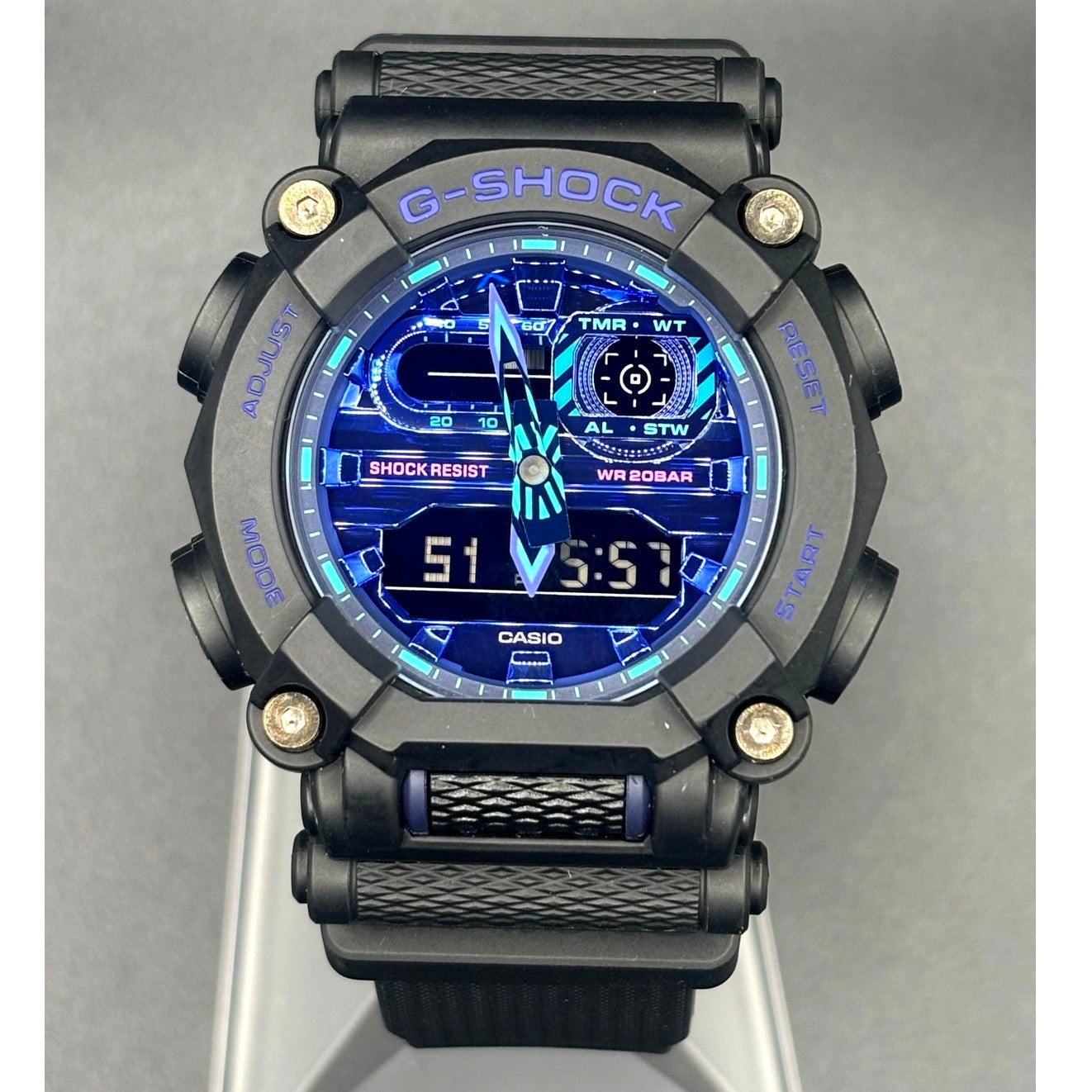 Casio G-Shock GA900VB-1A Virtual Blue Series Analog Digital Watch NIB