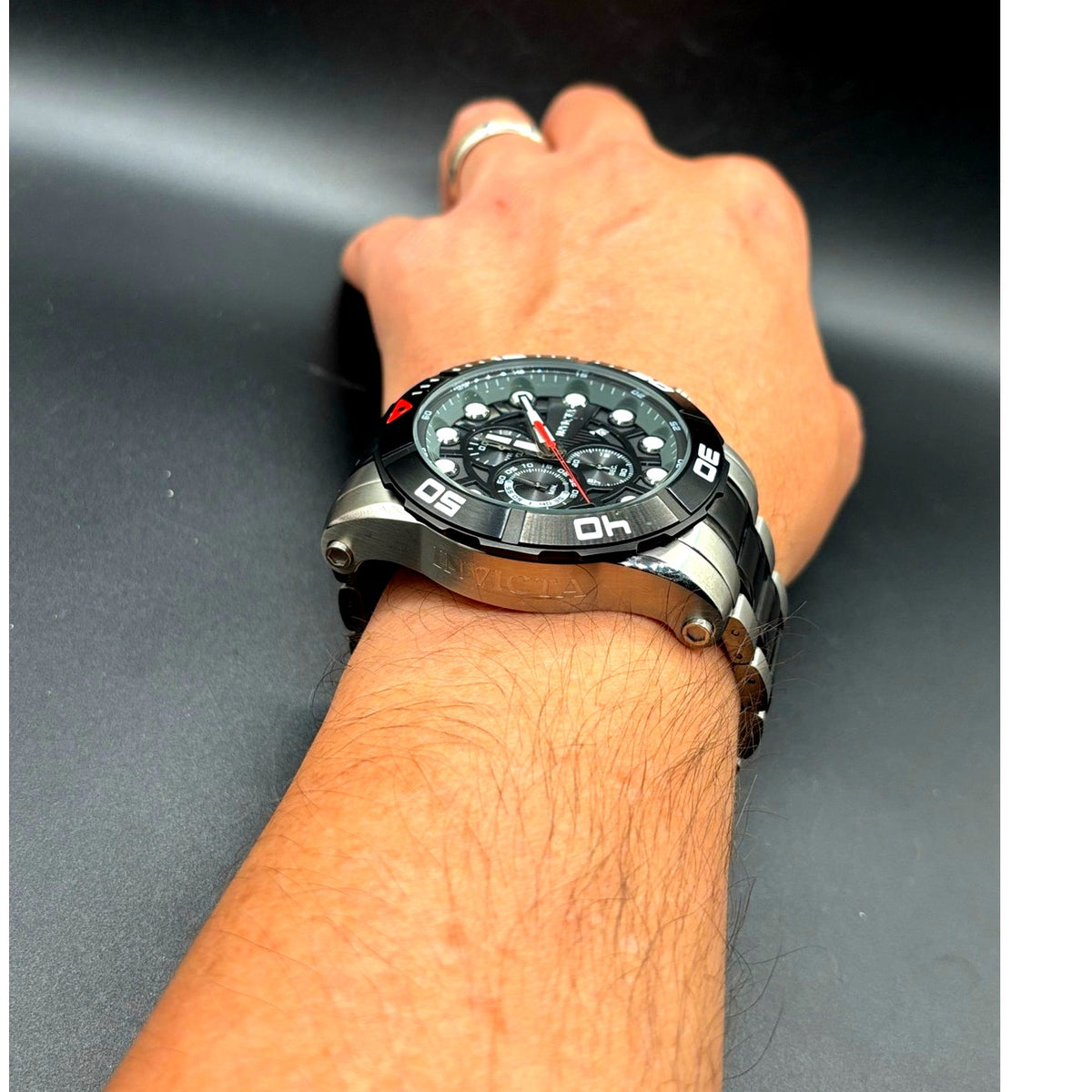 Invicta Sea Hunter 28263 Chronograph Black Steel 54mm Men’s Quartz Watch