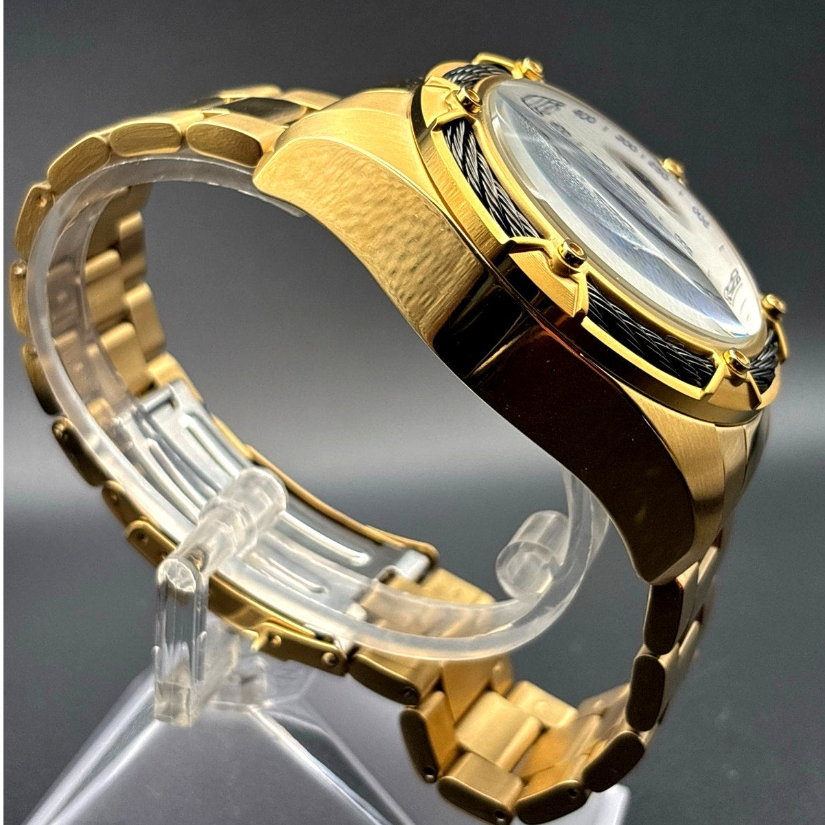 Invicta 31439 Bolt Chronograph Gold Tone 52mm Men's Watch Rare NIB