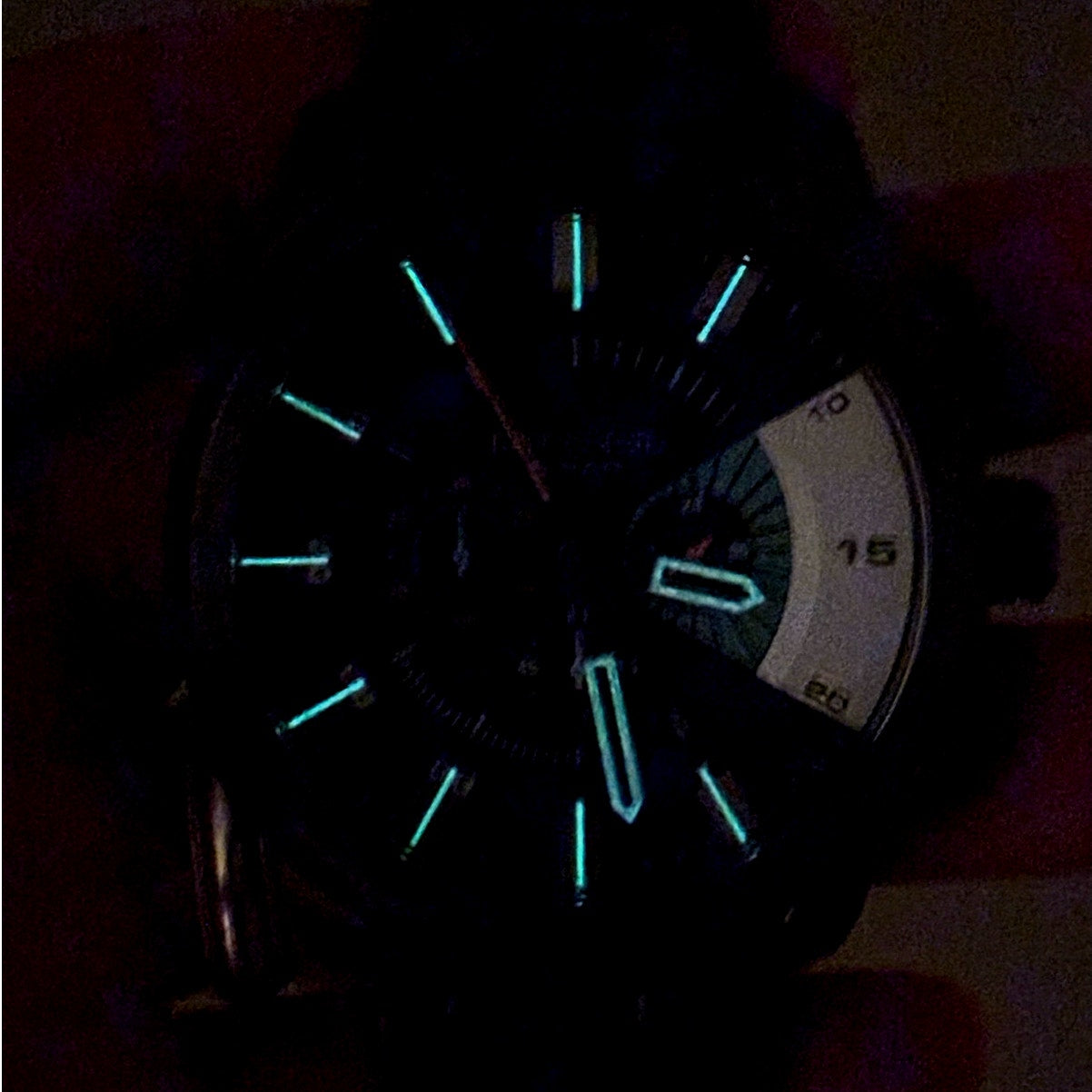Diesel Stronghold DZ4358 Blue Dial Chronograph Gunmetal Men’s 51mm Watch