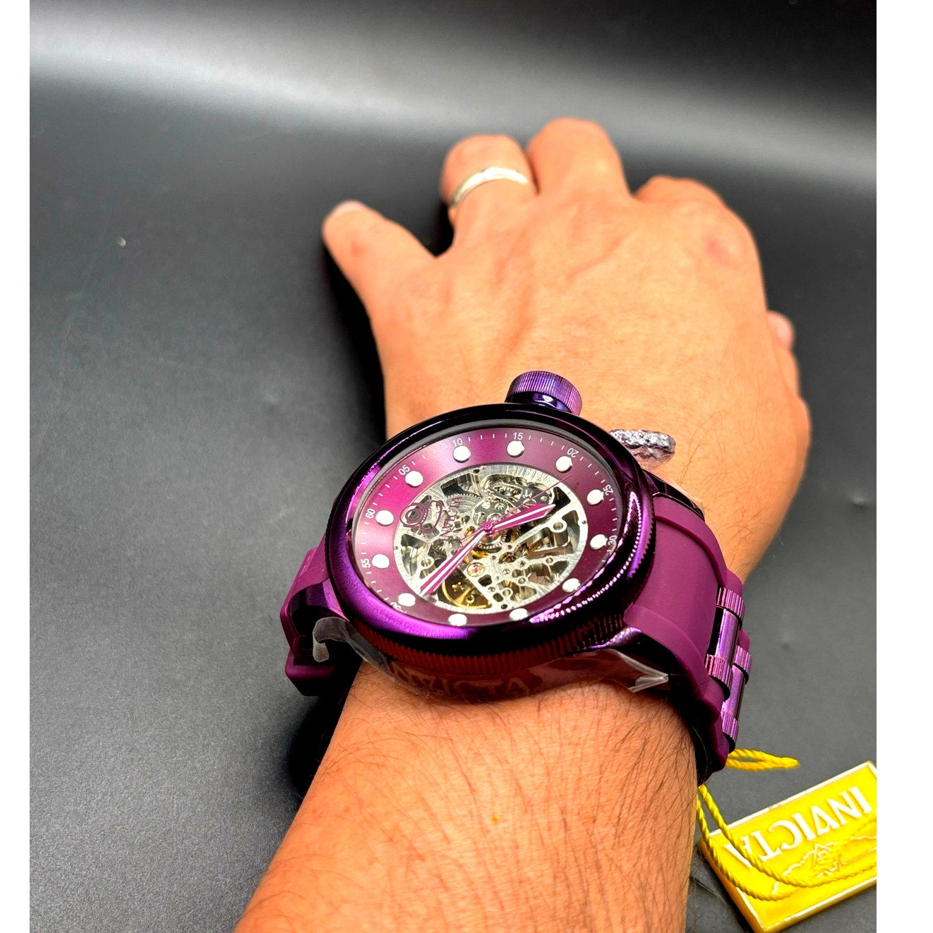 Invicta Pro Diver 40741 Automatic Skeleton Purple 51mm NIBWT