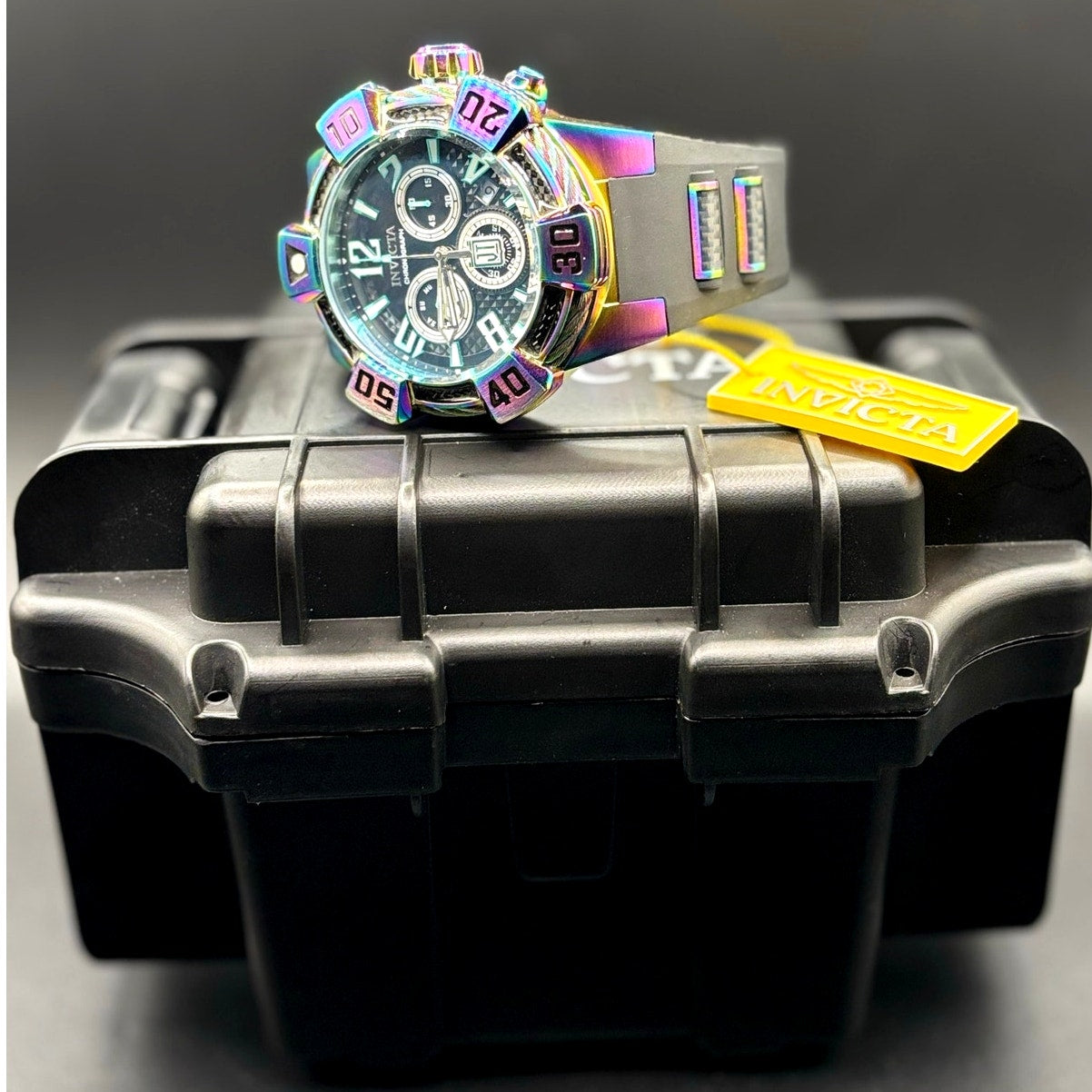 Invicta Jason Taylor 40447 Swiss Chronograph Iridescent 52mm NWT
