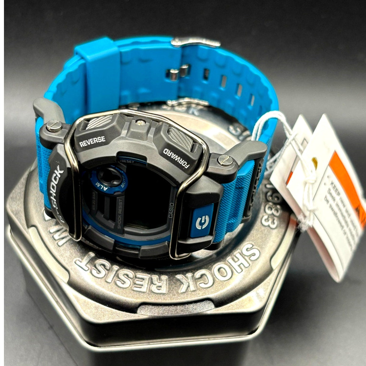 Casio G-Shock GD-400-2 Blue Gray Digital World Time Men's Watch Discontinued