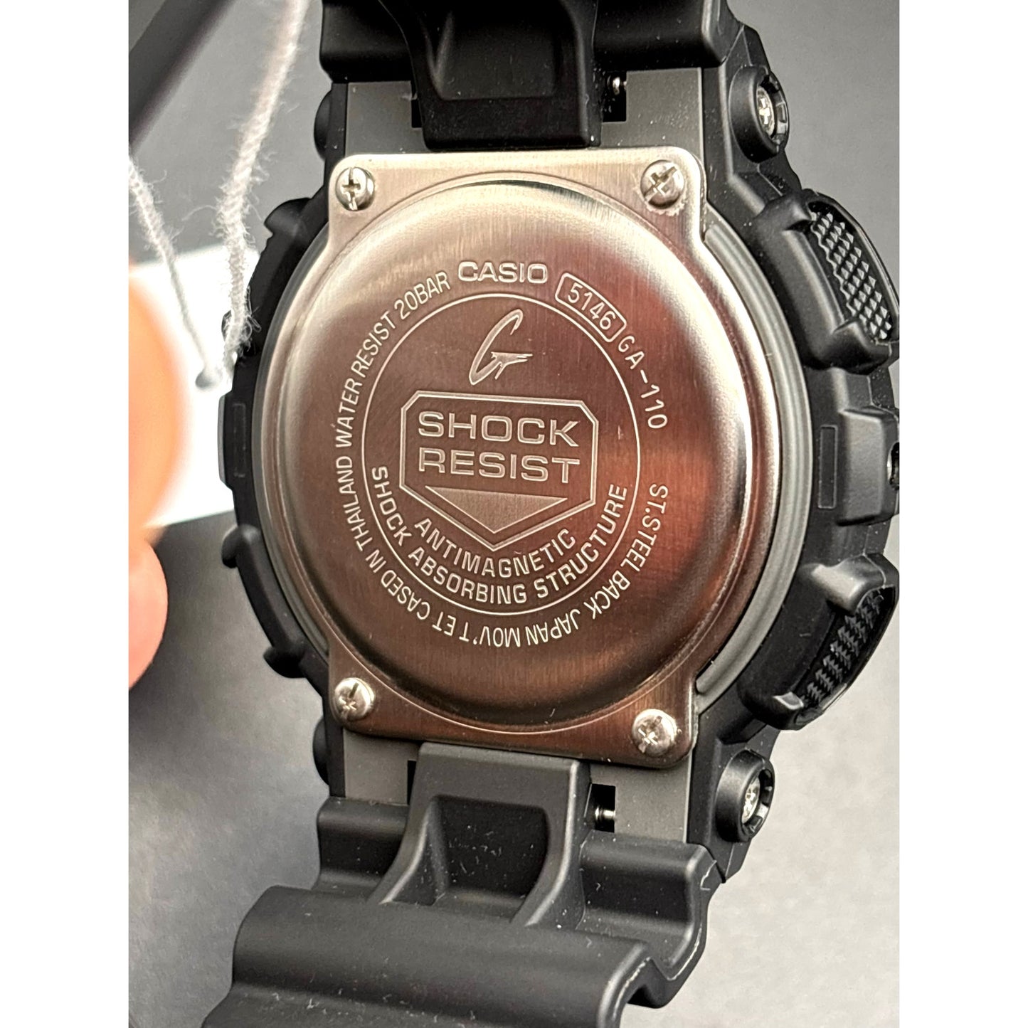 Casio G Shock GA 110 1B Black Analog Digital 200M Mens Watch NIBWT